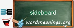 WordMeaning blackboard for sideboard